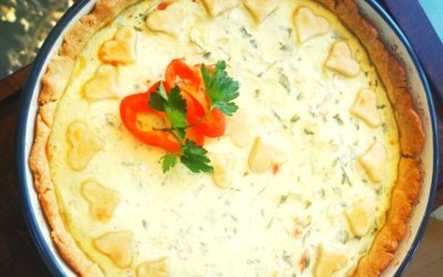 Kräuterquiche mit Feta