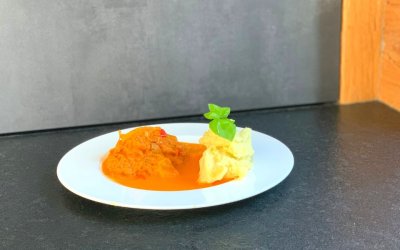 Sauerkraut griechische Art mit Erdäpfelpüree