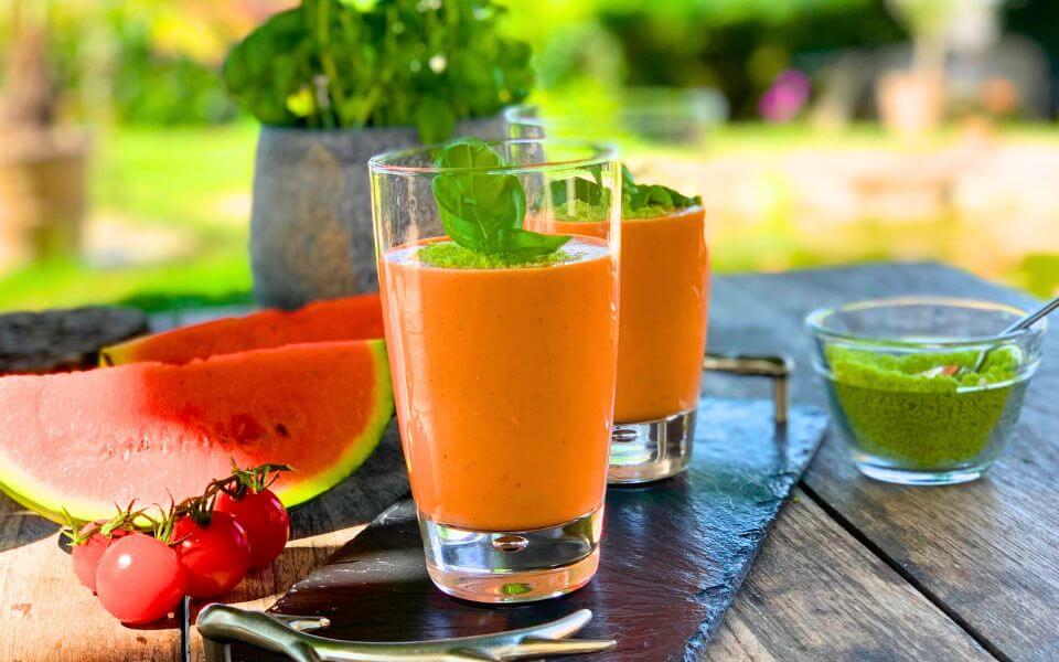 Wassermelonen-Gazpacho / Thermomix® Rezept