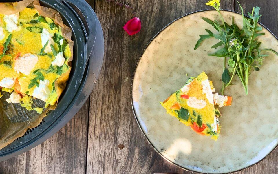 Frittata mit buntem Gemüse